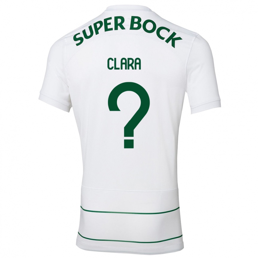 Niño Fútbol Camiseta Diogo Clara #0 Blanco 2ª Equipación 2023/24