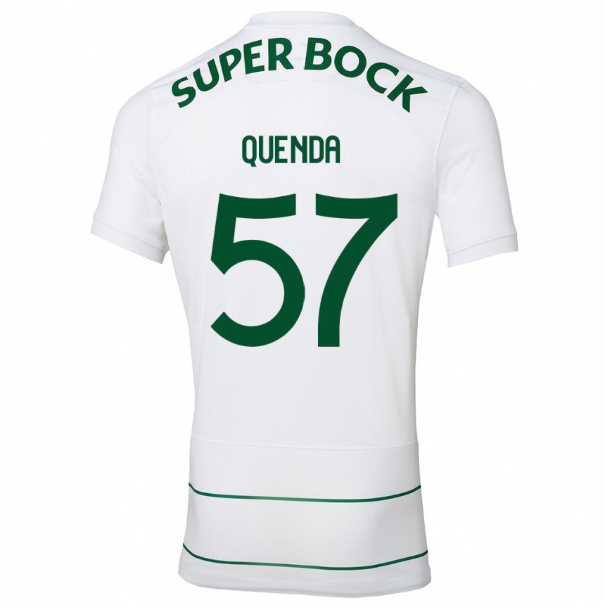 Niño Fútbol Camiseta Geovany Quenda #57 Blanco 2ª Equipación 2023/24