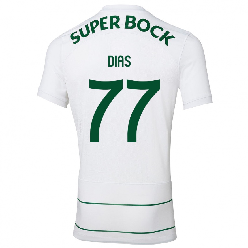 Niño Fútbol Camiseta Lucas Dias #77 Blanco 2ª Equipación 2023/24