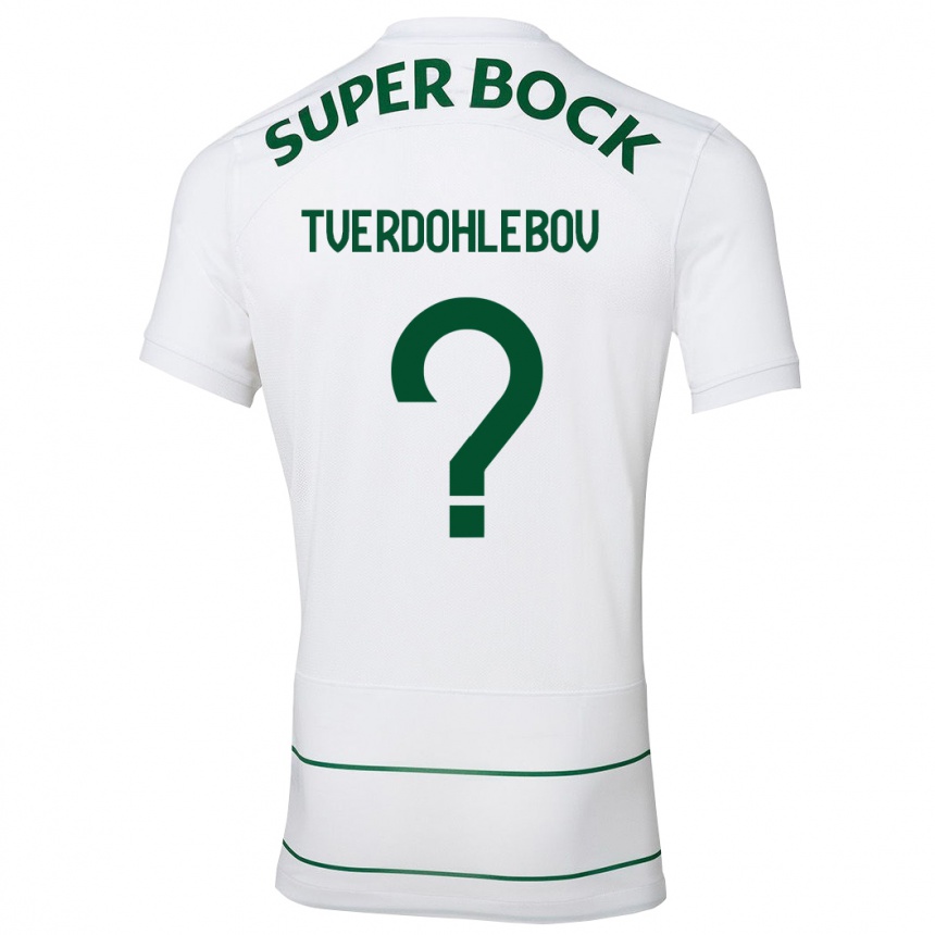 Niño Fútbol Camiseta Alex Tverdohlebov #0 Blanco 2ª Equipación 2023/24