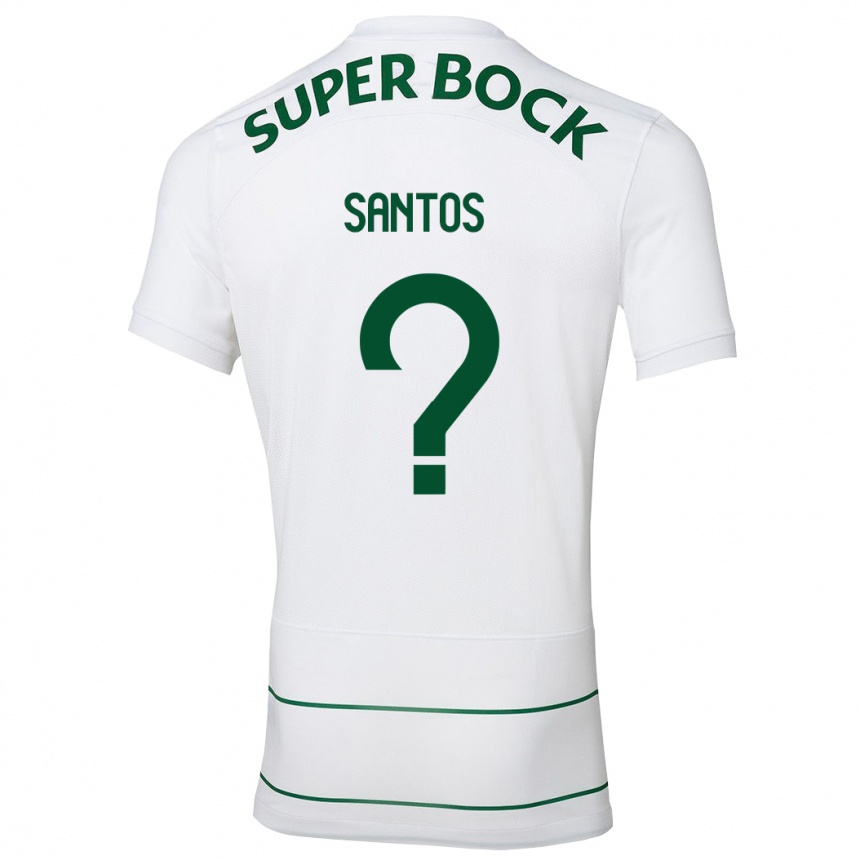 Niño Fútbol Camiseta Denilson Santos #0 Blanco 2ª Equipación 2023/24