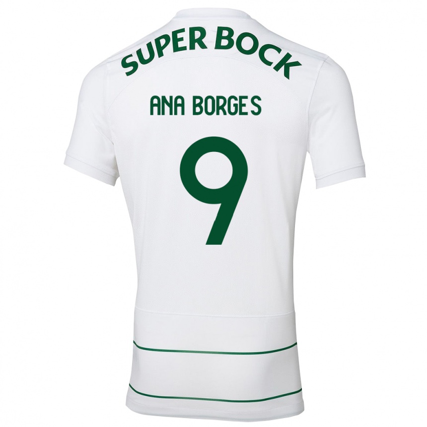 Niño Fútbol Camiseta Ana Catarina Marques Borges #9 Blanco 2ª Equipación 2023/24