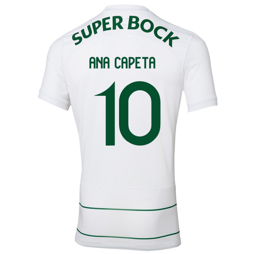 Niño Fútbol Camiseta Ana Capeta #10 Blanco 2ª Equipación 2023/24