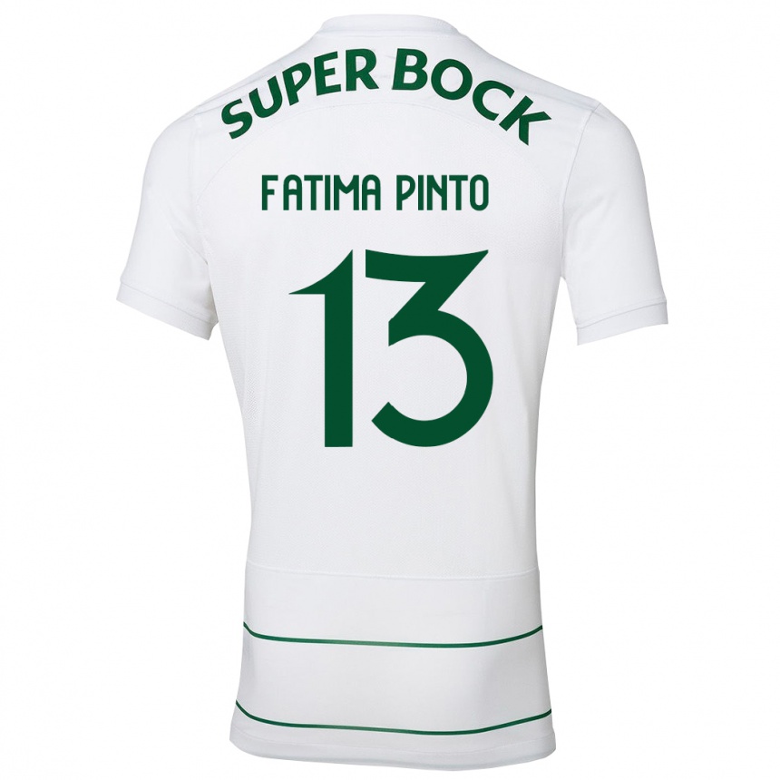 Niño Fútbol Camiseta Fátima Alexandra Figueira Pinto #13 Blanco 2ª Equipación 2023/24