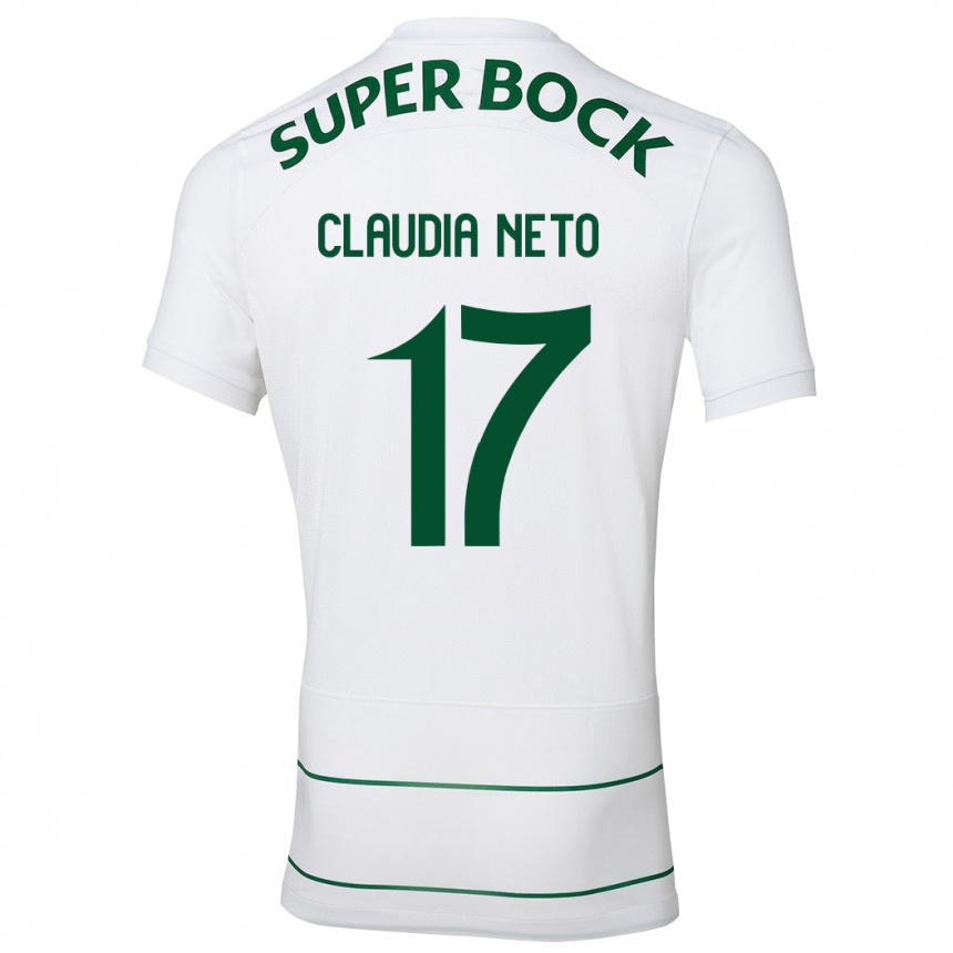 Niño Fútbol Camiseta Cláudia Teresa Pires Neto #17 Blanco 2ª Equipación 2023/24