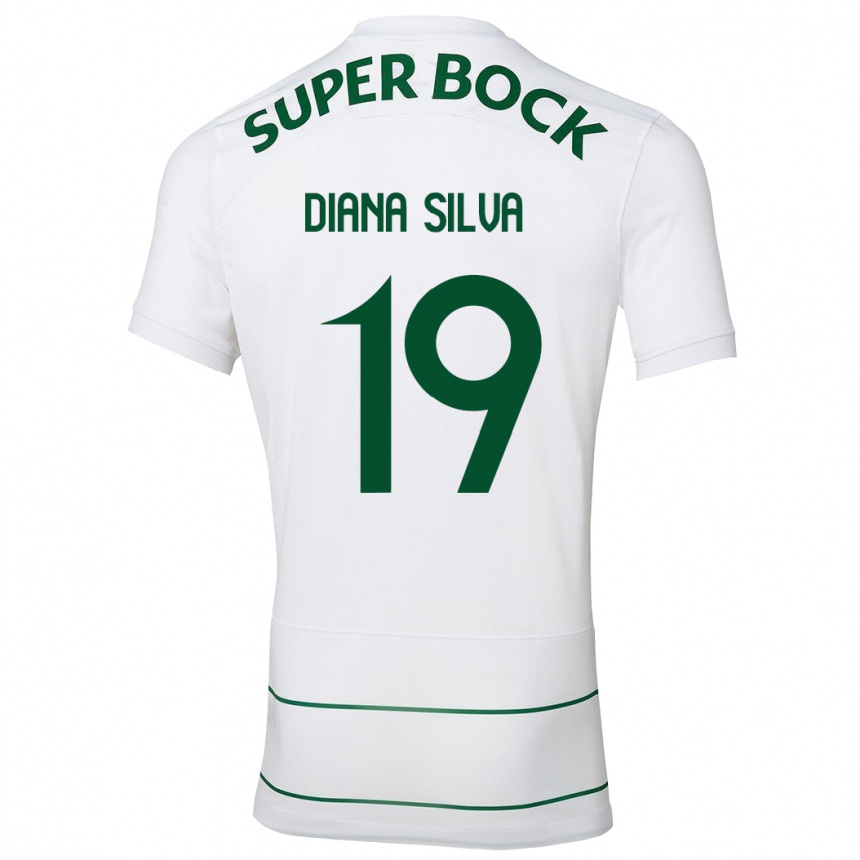 Niño Fútbol Camiseta Diana Micaela Abreu De Sousa E Silva #19 Blanco 2ª Equipación 2023/24