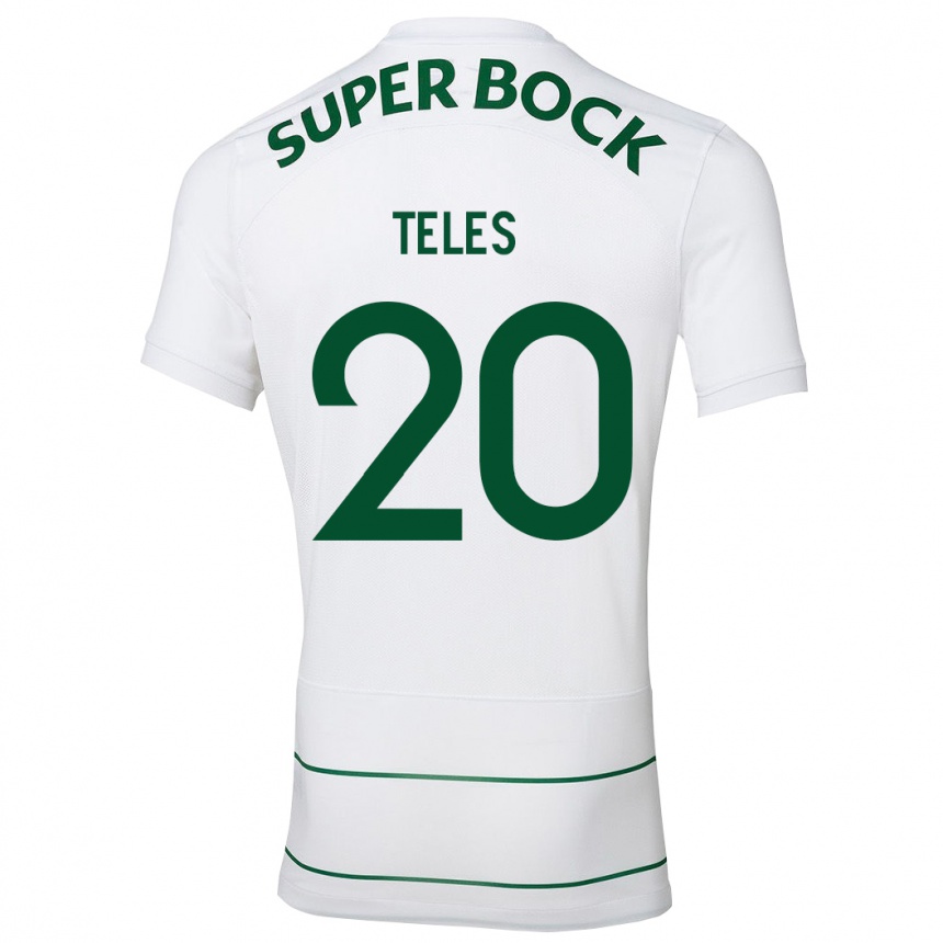 Niño Fútbol Camiseta Ana Isabel Teles #20 Blanco 2ª Equipación 2023/24