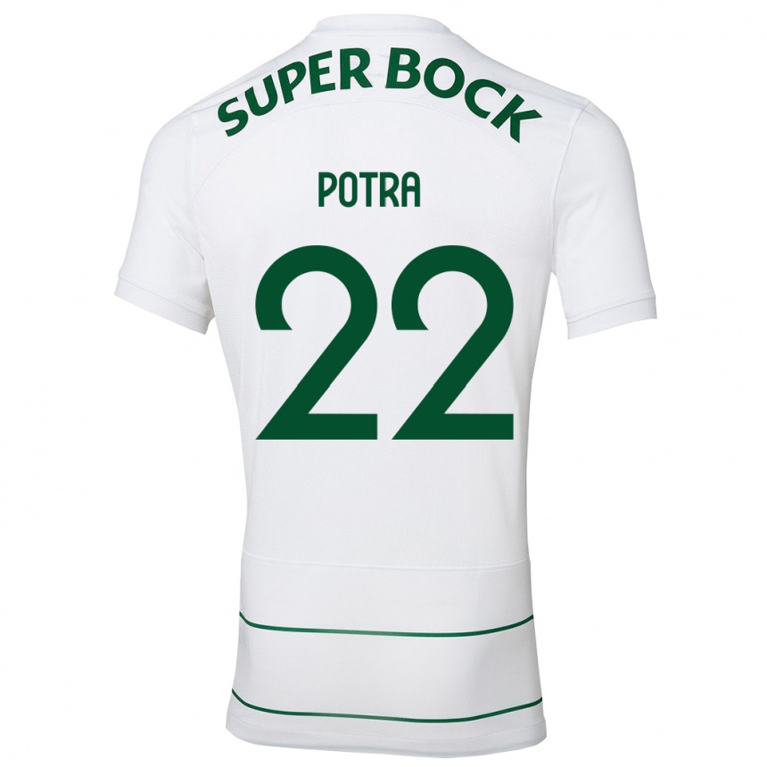 Niño Fútbol Camiseta Catarina Sofia Branco Potra #22 Blanco 2ª Equipación 2023/24