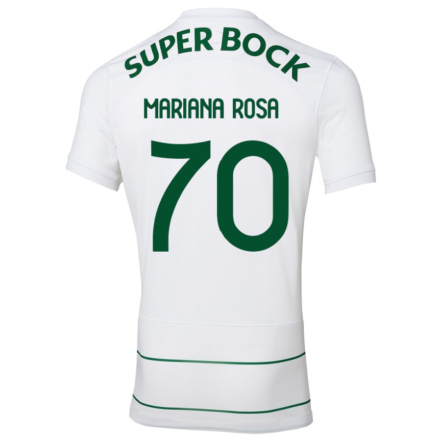 Niño Fútbol Camiseta Mariana Silva Pinto Vilaça Da Rosa #70 Blanco 2ª Equipación 2023/24