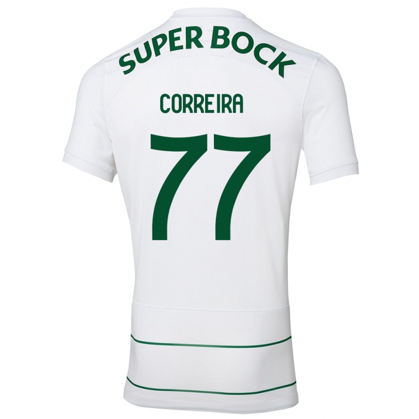 Niño Fútbol Camiseta Alicia Figueiredo Lima Correia #77 Blanco 2ª Equipación 2023/24