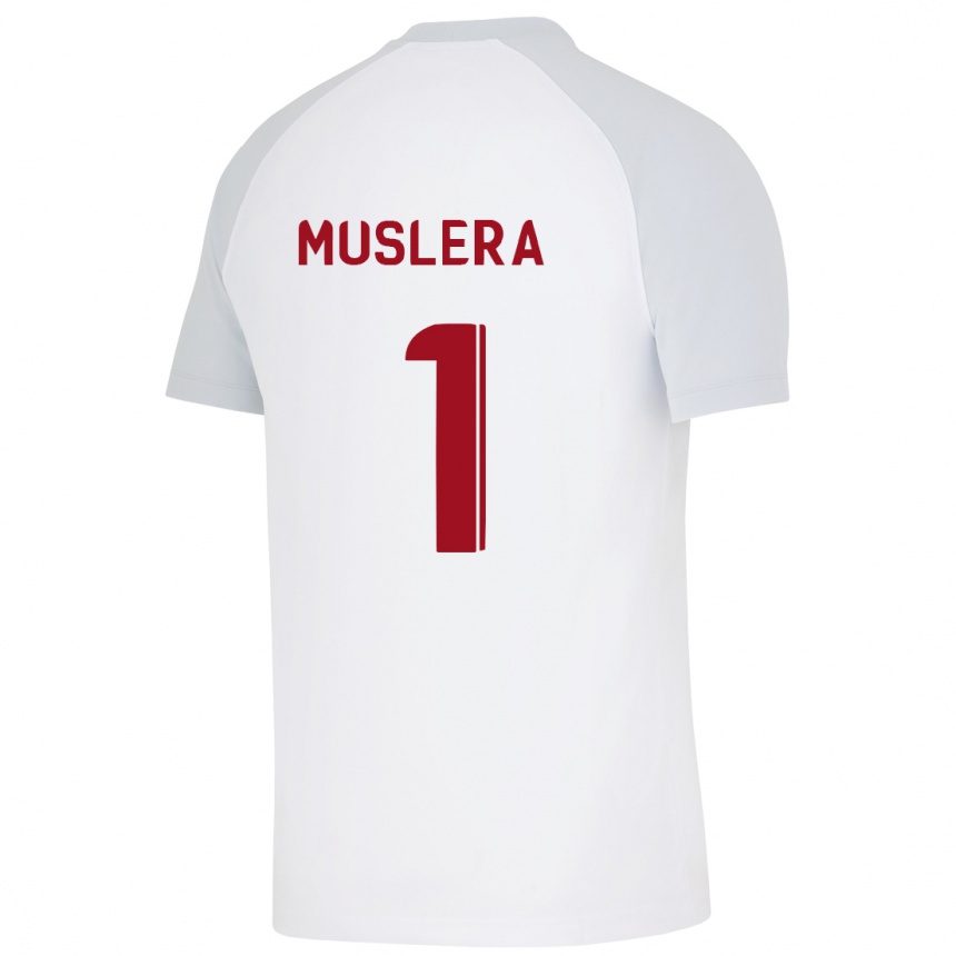 Niño Fútbol Camiseta Fernando Muslera #1 Blanco 2ª Equipación 2023/24