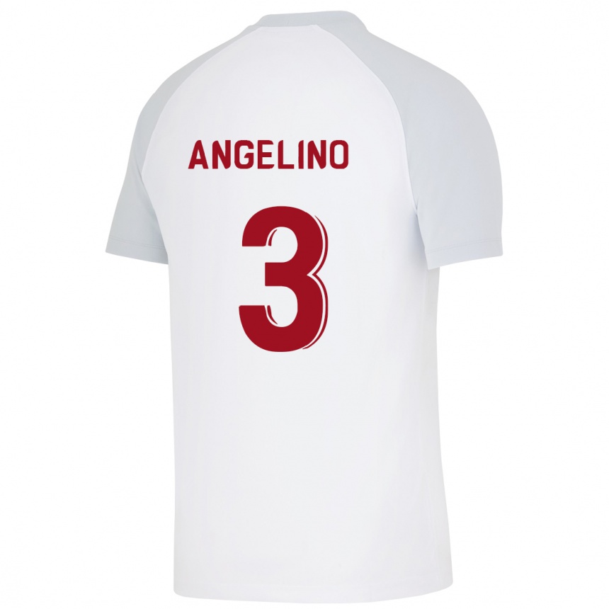 Niño Fútbol Camiseta Angeliño #3 Blanco 2ª Equipación 2023/24