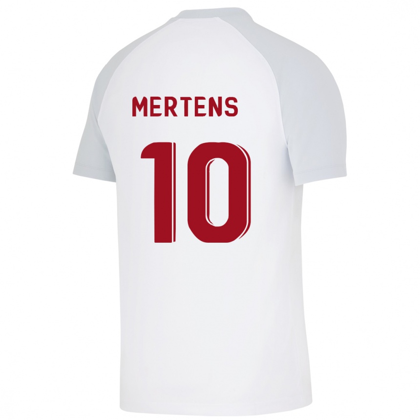 Niño Fútbol Camiseta Dries Mertens #10 Blanco 2ª Equipación 2023/24