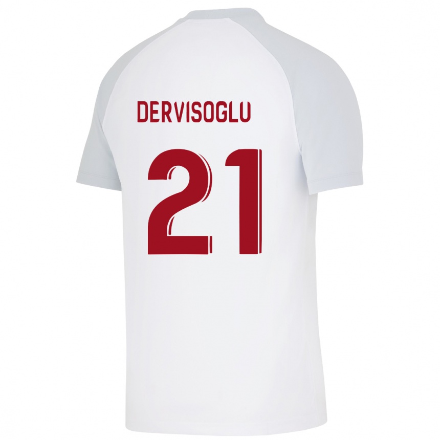 Niño Fútbol Camiseta Halil Dervişoğlu #21 Blanco 2ª Equipación 2023/24