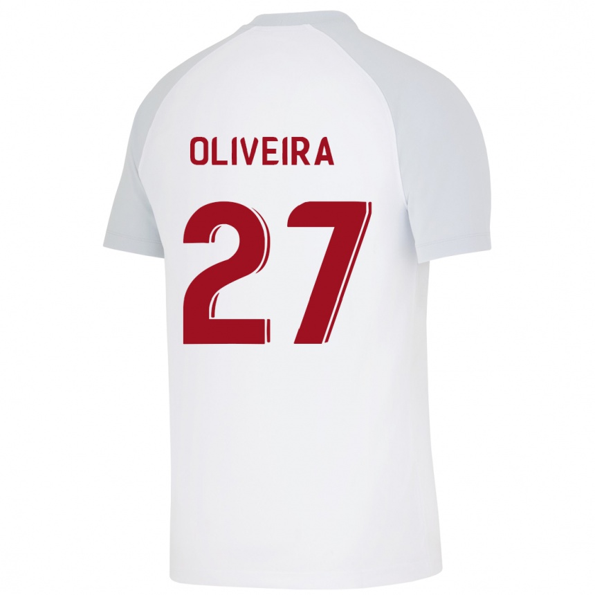 Niño Fútbol Camiseta Sérgio Oliveira #27 Blanco 2ª Equipación 2023/24