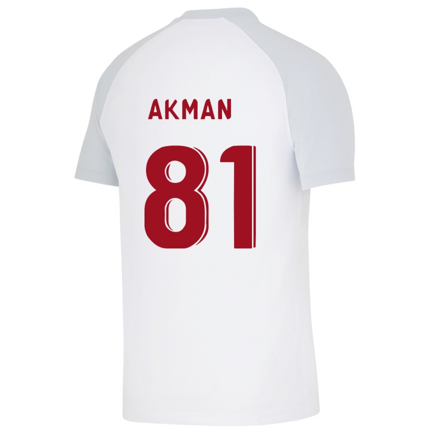 Niño Fútbol Camiseta Hamza Akman #81 Blanco 2ª Equipación 2023/24