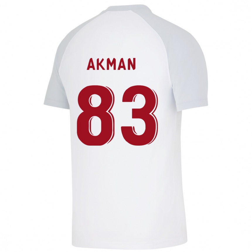 Niño Fútbol Camiseta Efe Akman #83 Blanco 2ª Equipación 2023/24