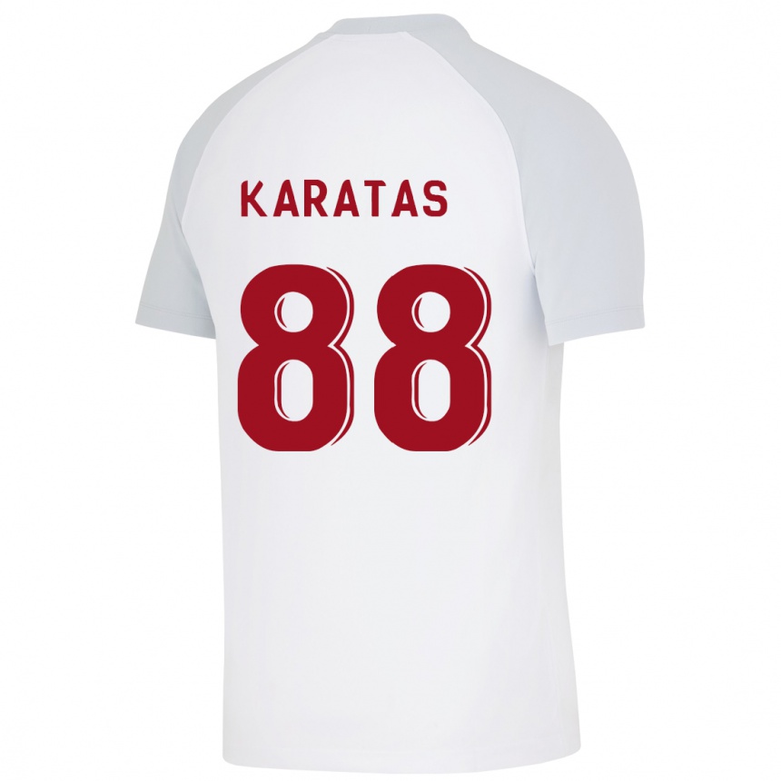 Niño Fútbol Camiseta Kazımcan Karataş #88 Blanco 2ª Equipación 2023/24