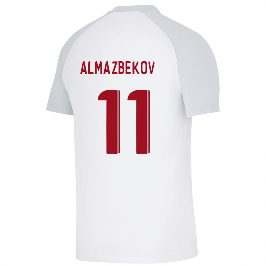 Niño Fútbol Camiseta Beknaz Almazbekov #11 Blanco 2ª Equipación 2023/24