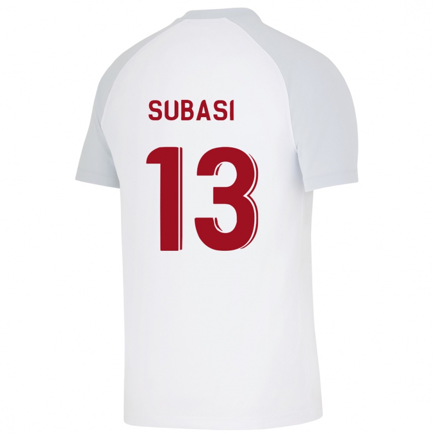 Niño Fútbol Camiseta Kadir Subasi #13 Blanco 2ª Equipación 2023/24