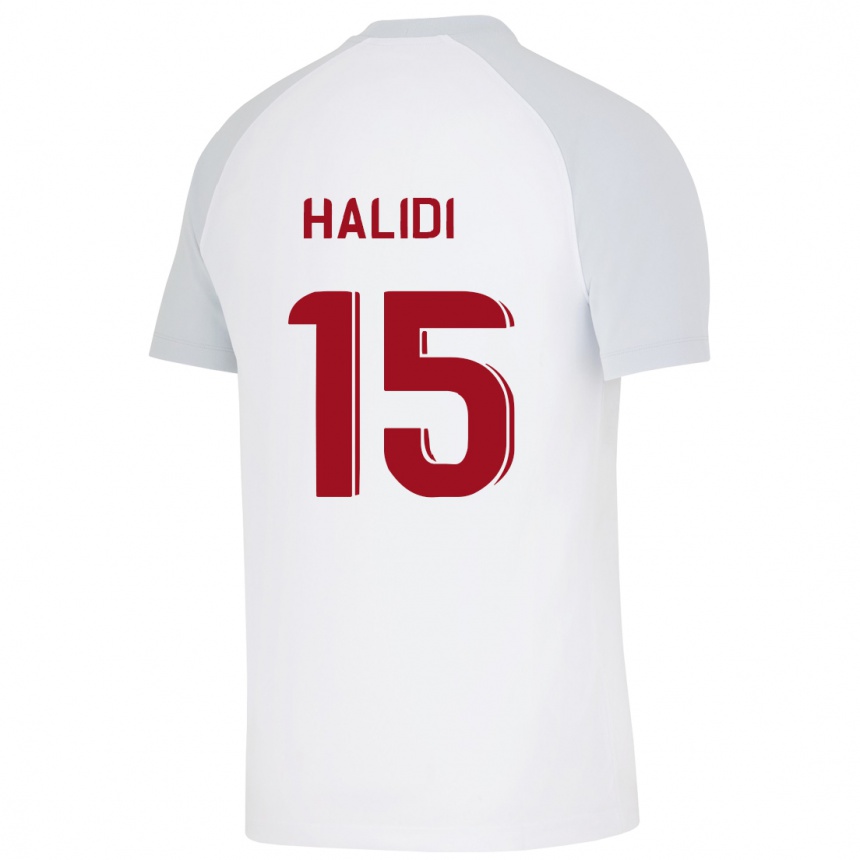 Niño Fútbol Camiseta Isa Halidi #15 Blanco 2ª Equipación 2023/24