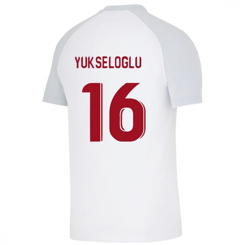 Niño Fútbol Camiseta Ayaz Yükseloğlu #16 Blanco 2ª Equipación 2023/24