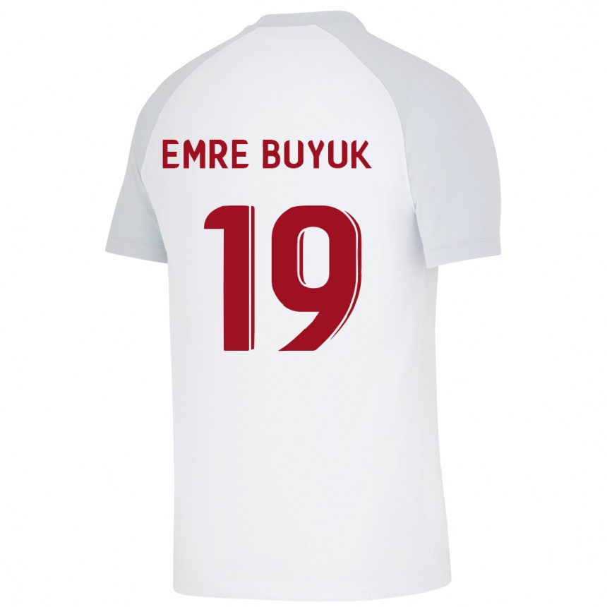 Niño Fútbol Camiseta Enes Emre Büyük #19 Blanco 2ª Equipación 2023/24