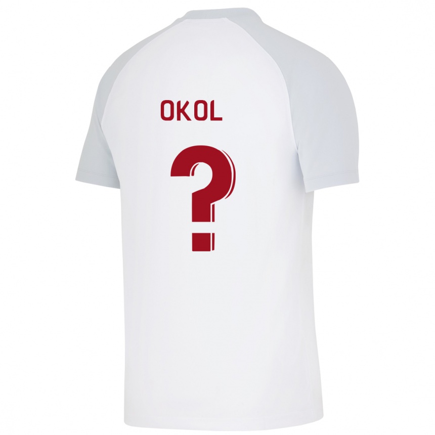 Niño Fútbol Camiseta Umut Okol #0 Blanco 2ª Equipación 2023/24