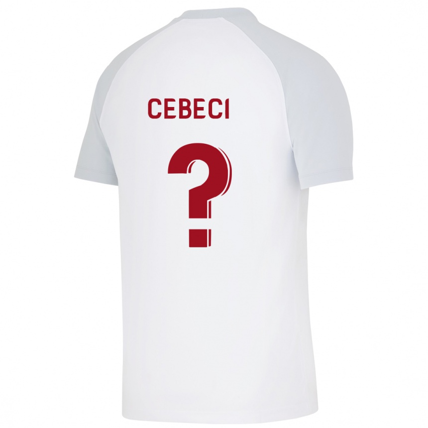 Niño Fútbol Camiseta Taha Recep Cebeci #0 Blanco 2ª Equipación 2023/24