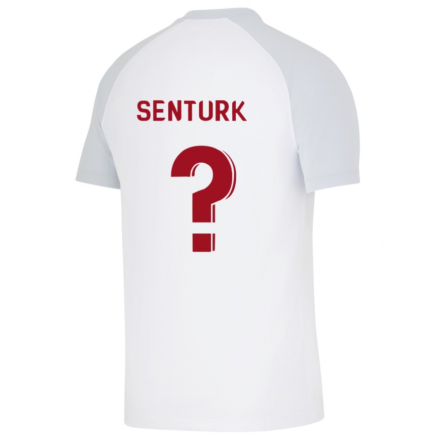 Niño Fútbol Camiseta Haktan Sentürk #0 Blanco 2ª Equipación 2023/24