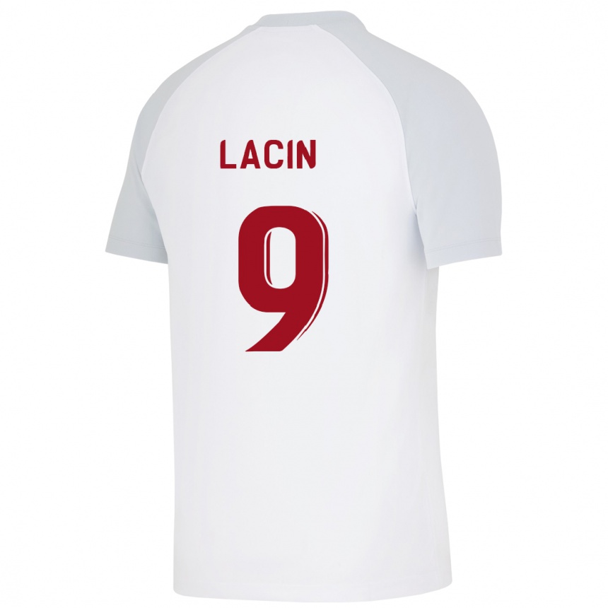 Niño Fútbol Camiseta Elanur Laçin #9 Blanco 2ª Equipación 2023/24