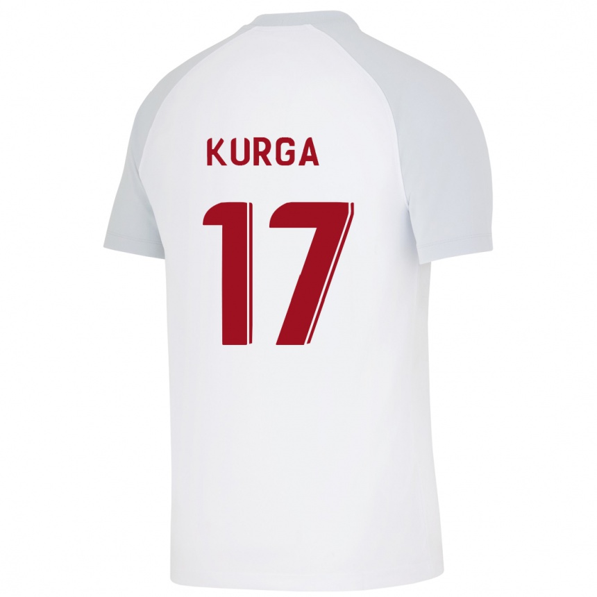 Niño Fútbol Camiseta Handan Kurğa #17 Blanco 2ª Equipación 2023/24