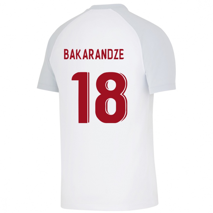 Niño Fútbol Camiseta Kristina Bakarandze #18 Blanco 2ª Equipación 2023/24