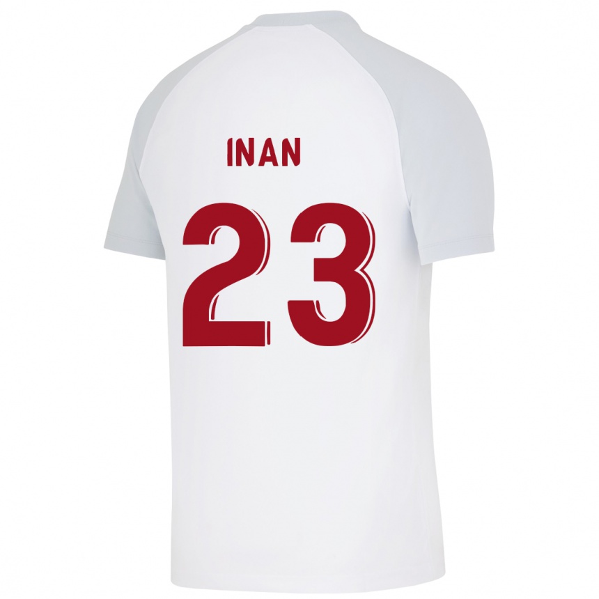 Niño Fútbol Camiseta Müge İnan #23 Blanco 2ª Equipación 2023/24