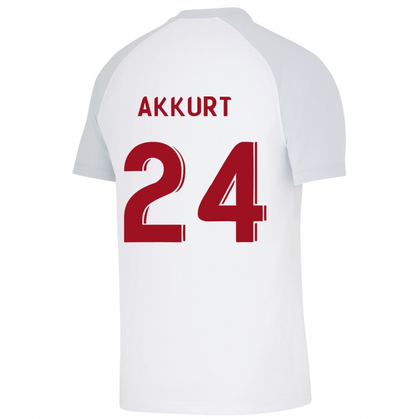 Niño Fútbol Camiseta Arzu Akkurt #24 Blanco 2ª Equipación 2023/24