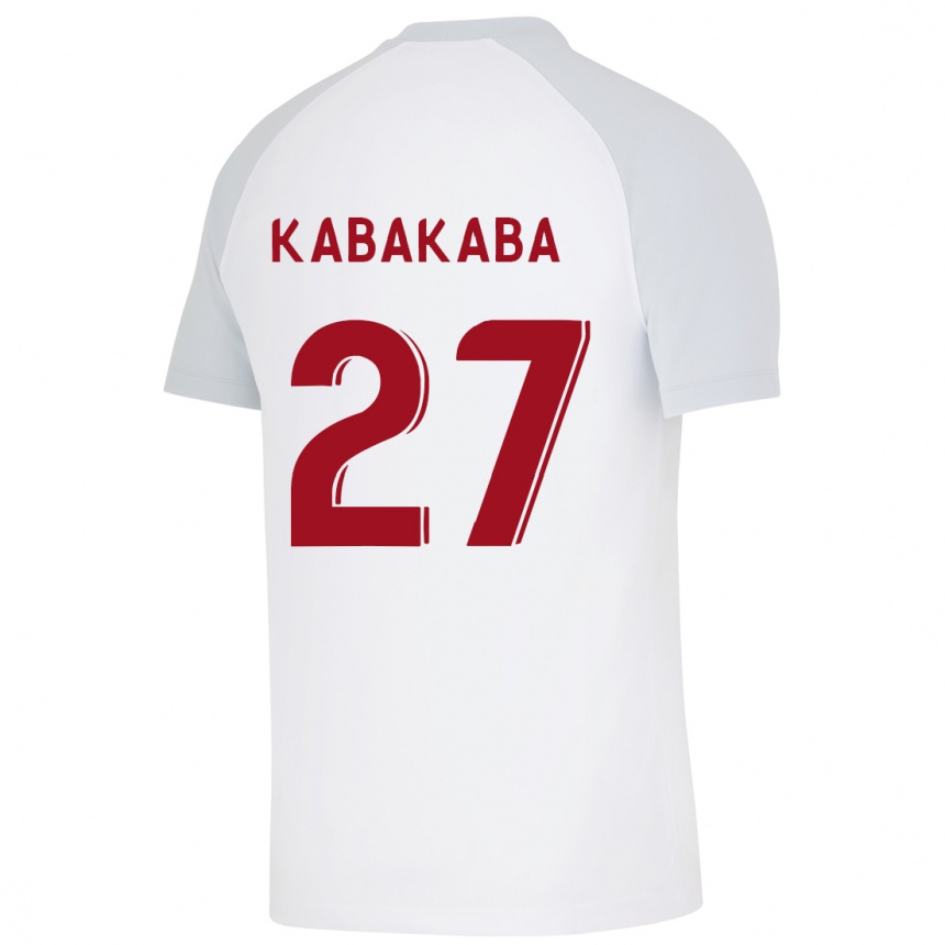 Niño Fútbol Camiseta Naomie Kabakaba #27 Blanco 2ª Equipación 2023/24