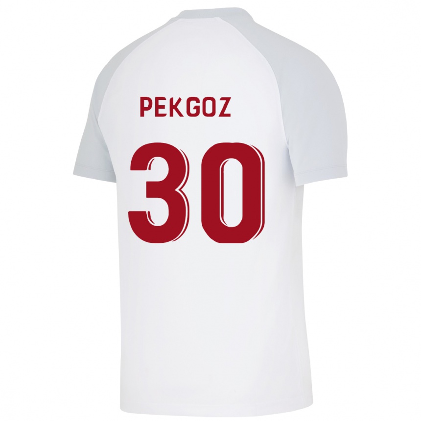 Niño Fútbol Camiseta Berra Pekgöz #30 Blanco 2ª Equipación 2023/24