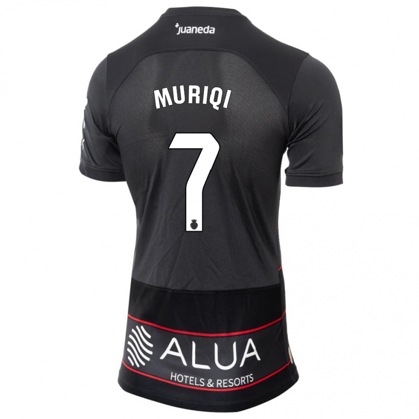 Niño Fútbol Camiseta Vedat Muriqi #7 Negro 2ª Equipación 2023/24