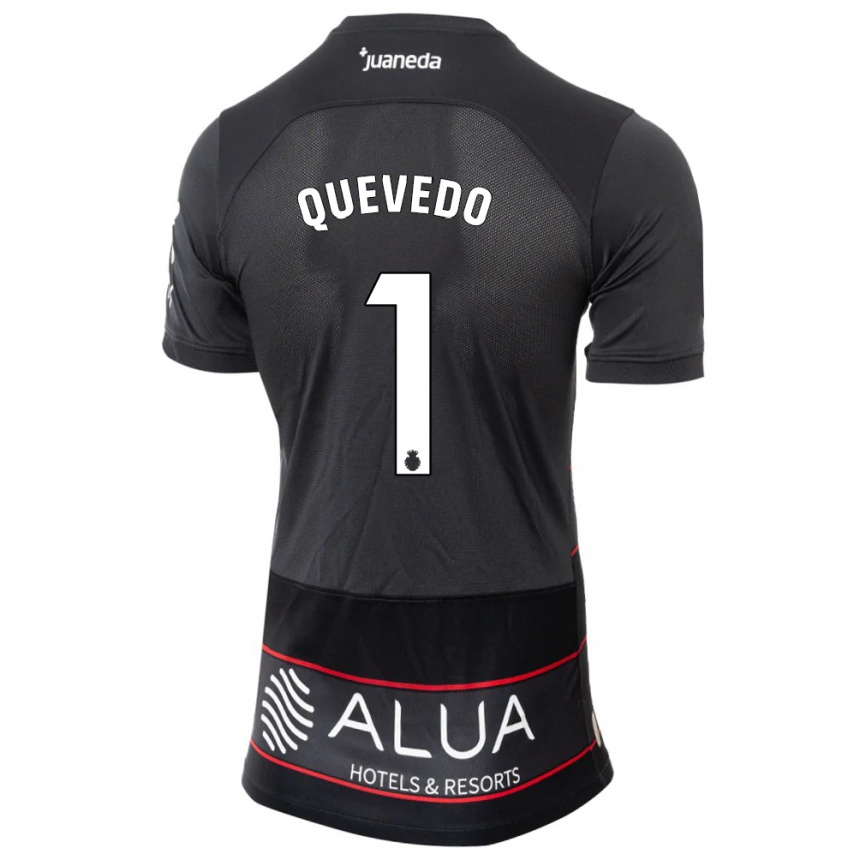 Niño Fútbol Camiseta Alex Quevedo #1 Negro 2ª Equipación 2023/24