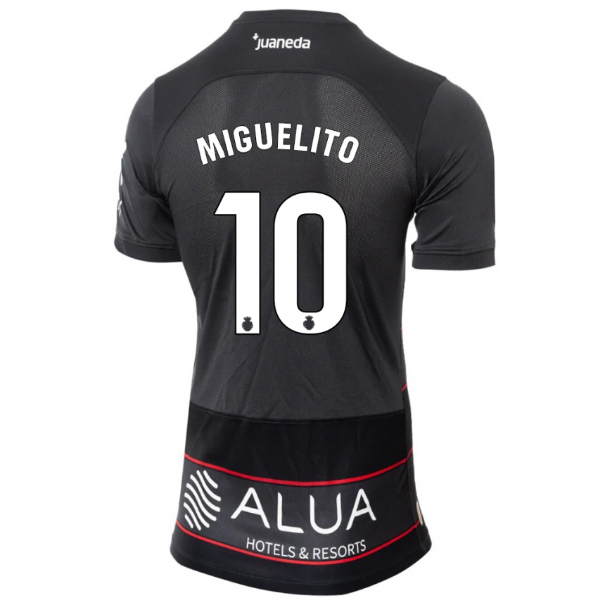 Niño Fútbol Camiseta Miguelito #10 Negro 2ª Equipación 2023/24