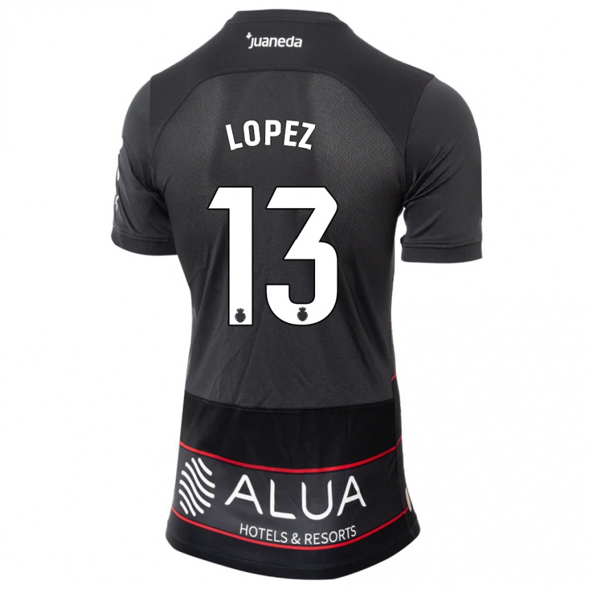 Niño Fútbol Camiseta Iván López #13 Negro 2ª Equipación 2023/24