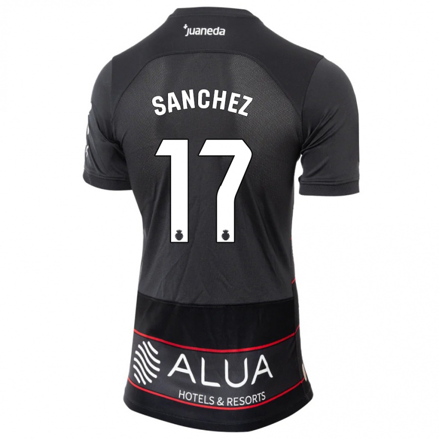 Niño Fútbol Camiseta Avelino Sánchez #17 Negro 2ª Equipación 2023/24