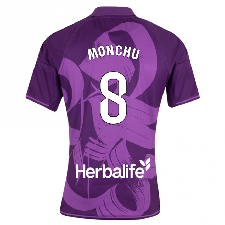 Niño Fútbol Camiseta Monchu #8 Violeta 2ª Equipación 2023/24