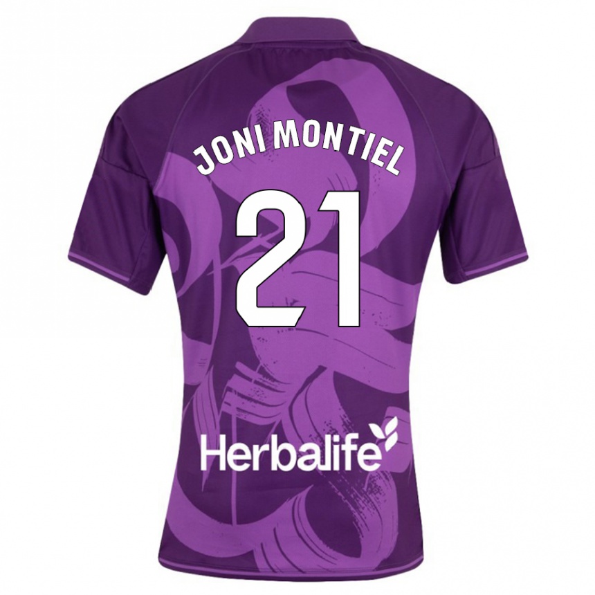 Niño Fútbol Camiseta Joni Montiel #21 Violeta 2ª Equipación 2023/24