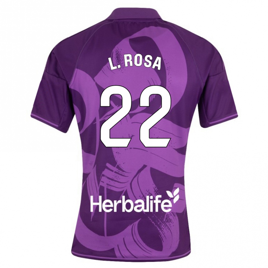 Niño Fútbol Camiseta Lucas Rosa #22 Violeta 2ª Equipación 2023/24