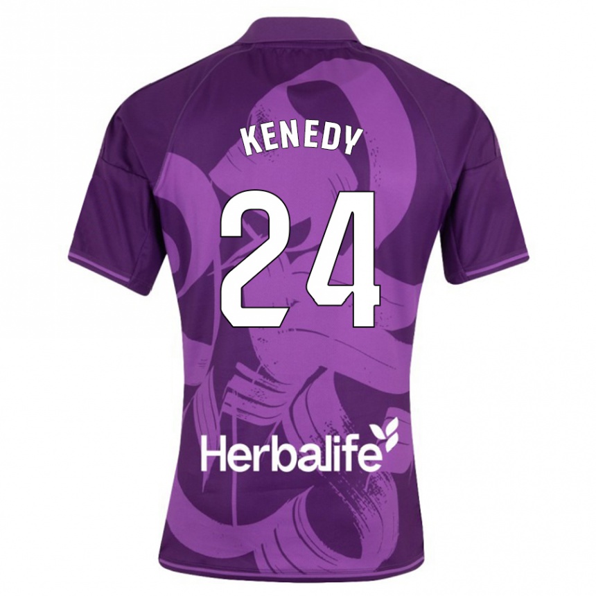 Niño Fútbol Camiseta Kenedy #24 Violeta 2ª Equipación 2023/24