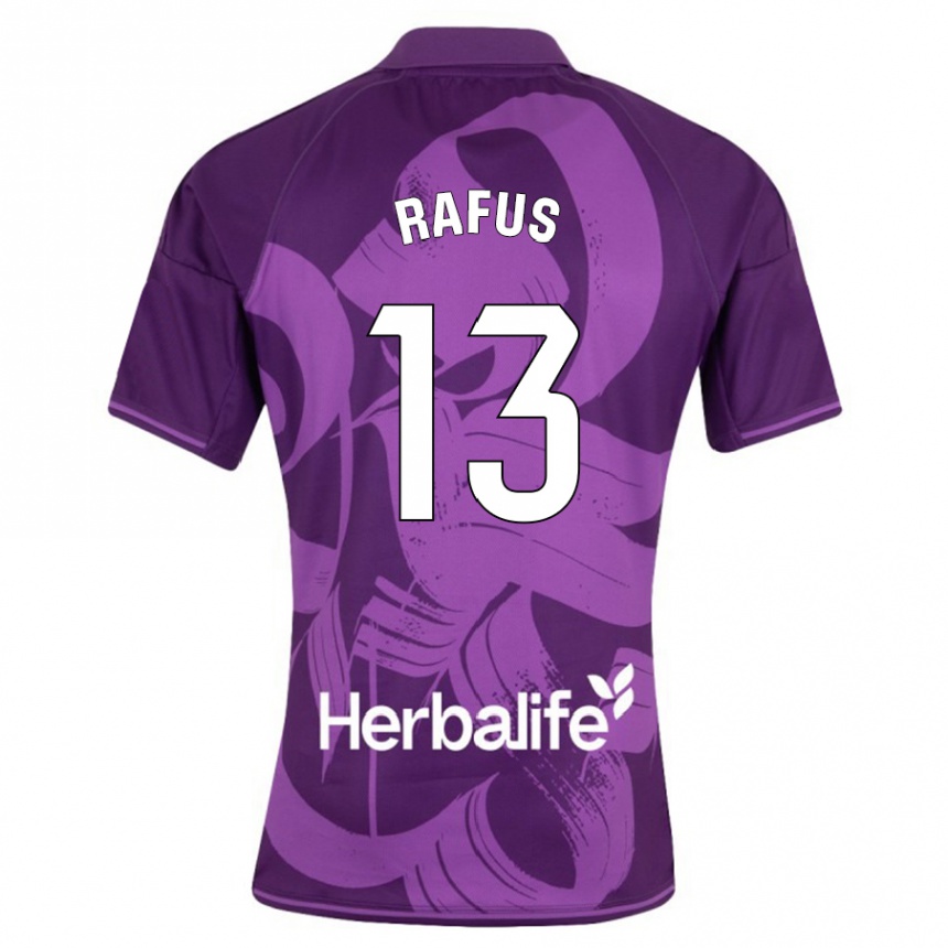 Niño Fútbol Camiseta Arnau Rafus #13 Violeta 2ª Equipación 2023/24
