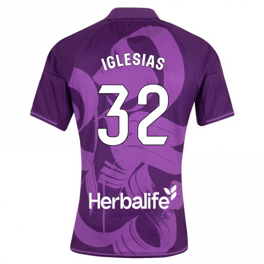 Niño Fútbol Camiseta Koke Iglesias #32 Violeta 2ª Equipación 2023/24