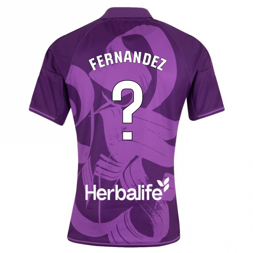 Niño Fútbol Camiseta Samu Fernández #0 Violeta 2ª Equipación 2023/24