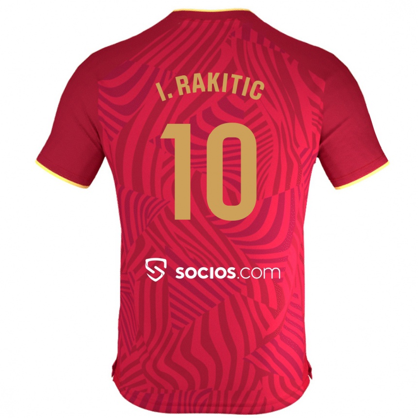 Niño Fútbol Camiseta Ivan Rakitic #10 Rojo 2ª Equipación 2023/24